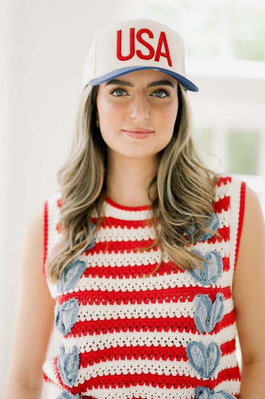 USA Canvas Trucker Hat - 