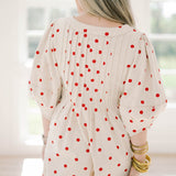 Vacay Escape Dot Romper - Rompers - Peach Love CA