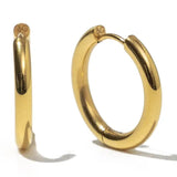 Waterproof 19mm Everyday Gold Hoops - Jewelry - Earrings - Brenda Grands Jewelry