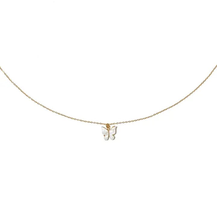 Waterproof Butterfly Pendant Necklace - Jewelry - Necklaces - Brenda Grands Jewelry