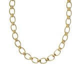 Waterproof Gold Chunky Oval Necklace - Jewelry - Necklaces - Brenda Grands Jewelry