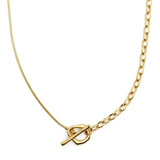 Waterproof Gold Dual Chain Toggle Necklace - Jewelry - Necklaces - Brenda Grands Jewelry