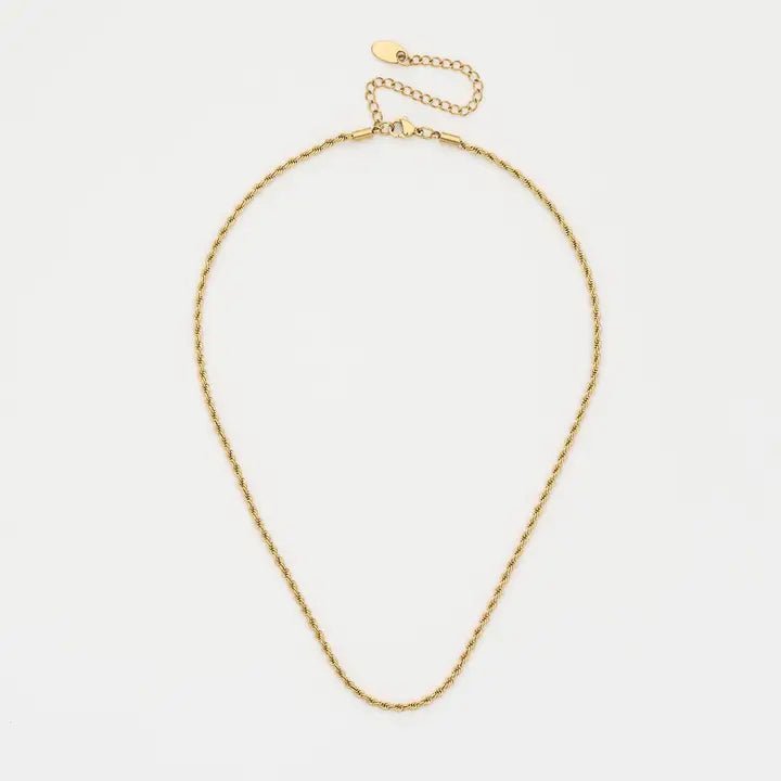 Waterproof Gold Rope Chain Necklace - Jewelry - Necklaces - Brenda Grands Jewelry