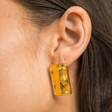 Waterproof Gold Statement Rectangular Earrings - Jewelry - Earrings - Brenda Grands Jewelry