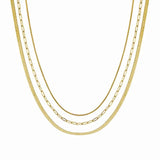 Waterproof Gold Triple Paperclip Necklace - Jewelry - Necklaces - Brenda Grands Jewelry