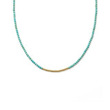Waterproof Turquoise Beaded Necklace - Jewelry - Necklaces - Brenda Grands Jewelry