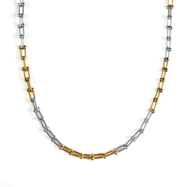 Waterproof Two Tone Chain Necklace - Jewelry - Necklaces - Brenda Grands Jewelry