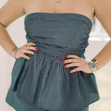 Weekend Chic Pinstripe Shorts - Bottoms - Shorts - Needii