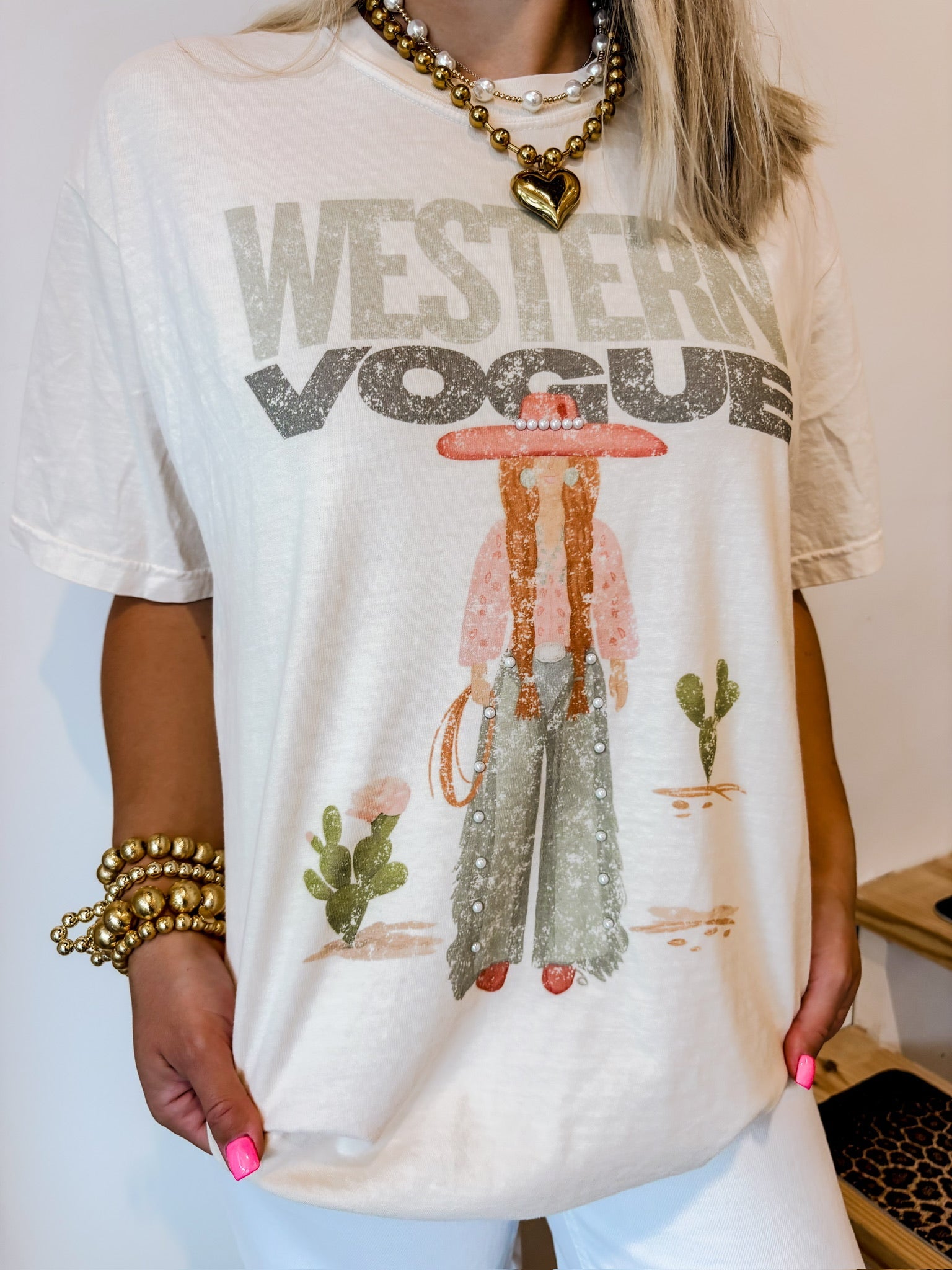 Western Vogue Cowgirl Tee - Tops - Tees - Summer Tees