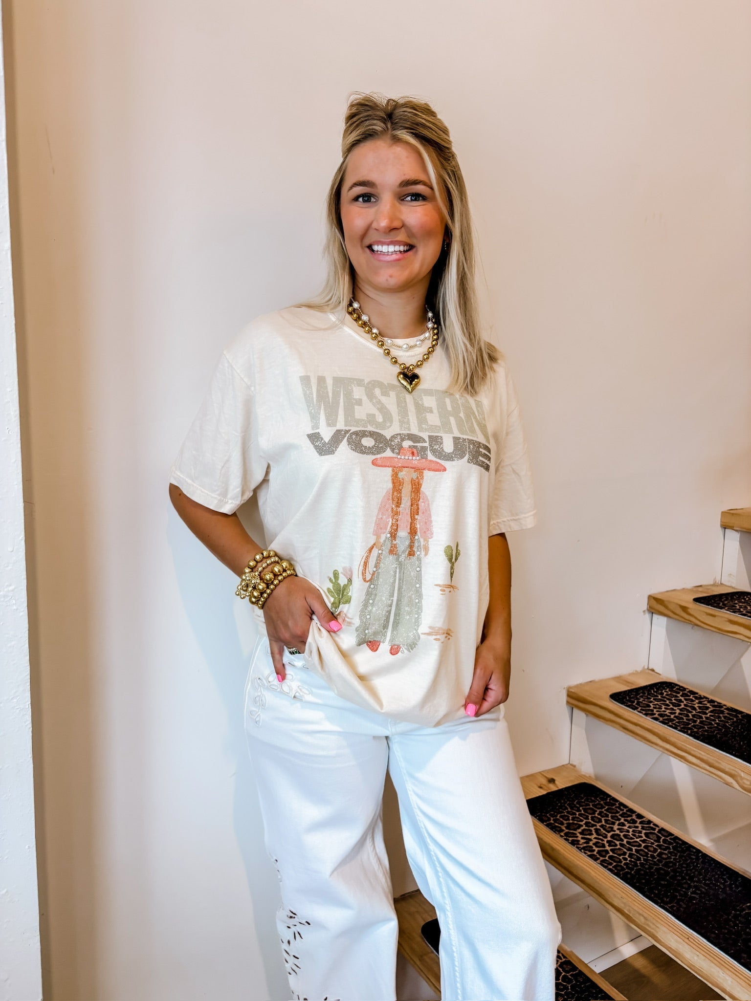 Western Vogue Cowgirl Tee - Tops - Tees - Summer Tees