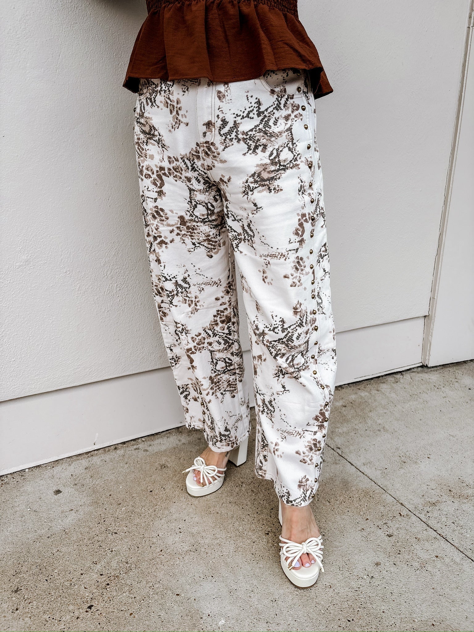 Wild About You Denim Pants - Bottoms- Pants - Peach Love CA