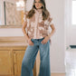 Wildflower Picking Floral Corduroy Puff Vest - Outerwear - Vests - Peach Love CA
