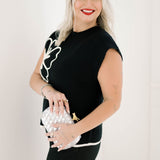 Winter Floral Detail Sweater - Tops - Sweaters - She & Sky