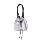 Grey/Black Woven Tote Drawstring Handbag - Accessories - Purses & Handbags - BC Bags