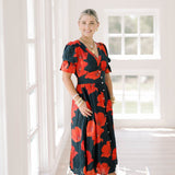 Yes Please Bold Floral Midi Dress - Dresses - TCEC