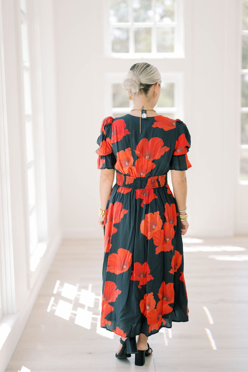 Yes Please Bold Floral Midi Dress - Dresses - TCEC