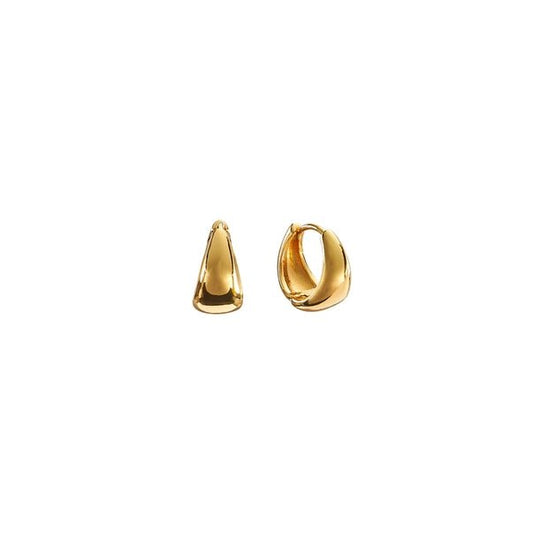Zenith Gold Medium Huggie Earrings - Jewelry - Earrings - Brenda Grands Jewelry