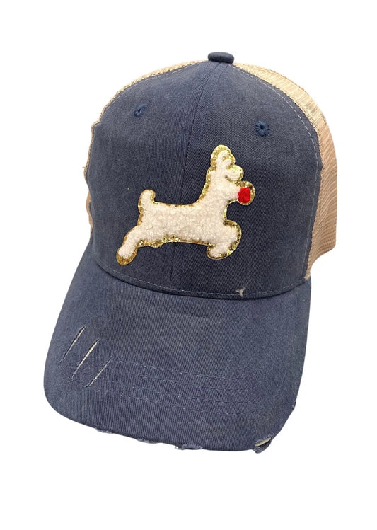 Rudolph Denim Ball Cap
