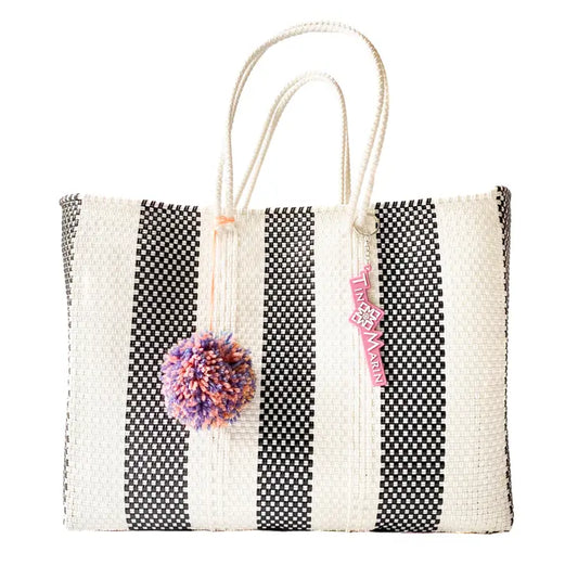 Zebra Woven Super Tote