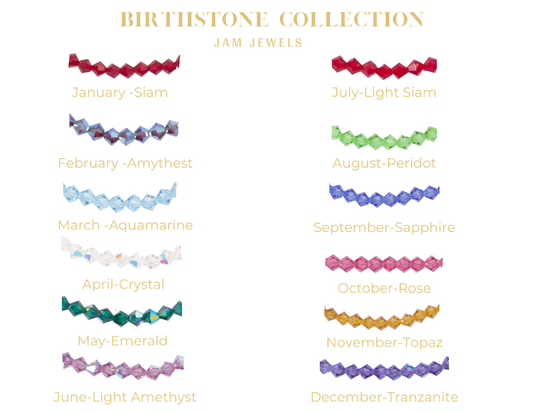 June Birthstone Crystal Bracelet