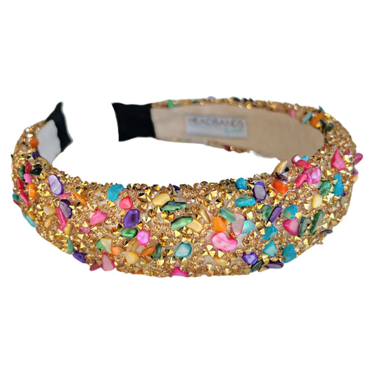 All That Glitters Multi/Gold Headband