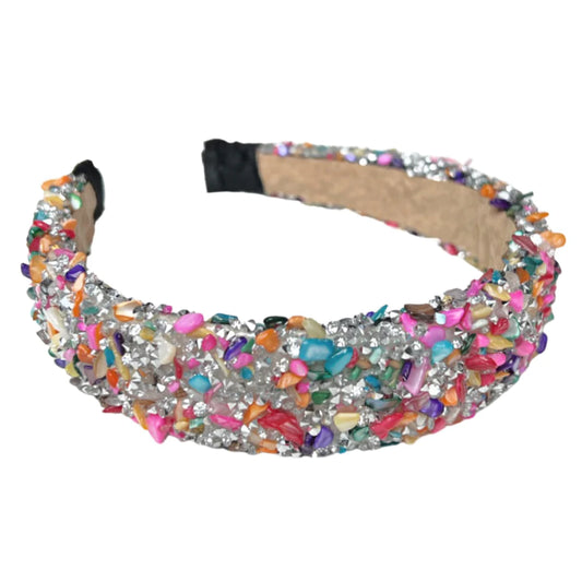 All That Glitters Multi/Silver Headband